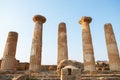 Valley of the Temples (Valle dei Templi), an ancient Greek Temple built in the 5th century BC, Agrigento, Sicily. Royalty Free Stock Photo