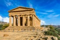 Valley of the Temples (Valle dei Templi), The Temple of Concordia, an ancient Greek Temple built in the 5th century BC Royalty Free Stock Photo