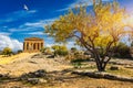 Valley of the Temples Valle dei Templi, The Temple of Concordia, an ancient Greek Temple built in the 5th century BC, Agrigento Royalty Free Stock Photo