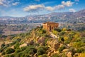 Valley of the Temples Valle dei Templi, The Temple of Concordia, an ancient Greek Temple built in the 5th century BC, Agrigento Royalty Free Stock Photo