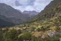 valley in Vall Fosca in the Catalan Pyrenees Royalty Free Stock Photo