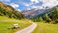 The valley of Vallelunga South Tyrol, Italy  in September Royalty Free Stock Photo
