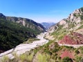 Valley of Var river in Provence/France Royalty Free Stock Photo