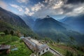 Valley on the vay to Annapurna base camp, Nepal Royalty Free Stock Photo