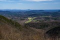 A Valley View From The Blue Ridge Mountains in North Carolina, USA Royalty Free Stock Photo