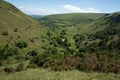 Valley view from Pistyll Rhaeadr, Wales Royalty Free Stock Photo