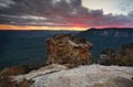 Valley views after sunset from Boars Head Rock Royalty Free Stock Photo