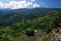 Valley views of the Tatopani area during trekking around Annapurna Annapurna Circuit, Himalaya, Nepal Royalty Free Stock Photo