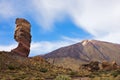 Valley of volcano Teide, Tenerife, Spain Royalty Free Stock Photo