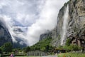 Valley of the 72 waterfalls. Lauterbrunnen-Stechelberg