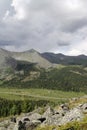 Valley in the Western Sayan mountains Royalty Free Stock Photo