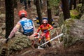 VALLIN IGLESIAS of SPAIN driving the RFME-SPEA in action during the FIM TrialGp Andorra World Championships 2023 in Sant Julia Royalty Free Stock Photo