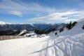 VallNord ski slopes, the Pal sector, the Principality of Andorra, the eastern Pyrenees, Europe. Royalty Free Stock Photo
