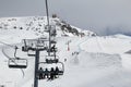 Valloire ski resort in France