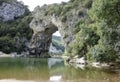 Vallon Pont d Arc, a natural Arch in the Ardeche Royalty Free Stock Photo