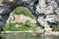 Vallon Pont d`Arc, Natural Rock bridge over the River in the Ard Royalty Free Stock Photo