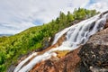 The Valnesfossen waterfall, Norway Royalty Free Stock Photo