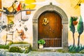 Street murals in Valogno , Province of Caserta, Campania, Italy. Valogno is a small village near Sessa Aurunca, famous for its