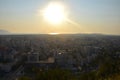 Valona panorama at sunset Albainia