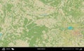 Valozyn District, Belarus. Topographic Humanitarian Royalty Free Stock Photo
