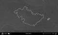 Valozyn District outlined, Belarus. Grayscale Royalty Free Stock Photo