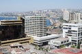 VALPARAISO, CHILE, 06 JANUARY 2017: aerial view to the city down