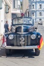 VALPARAISO, CHILE - MARCH 29, 2015: Old vehicle of German squad of Valparaiso firefighter