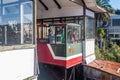 VALPARAISO, CHILE - MARCH 29, 2015: People ride a funicular in Valparaiso, Chi Royalty Free Stock Photo