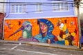 Valparaiso Street Art Graffiti Royalty Free Stock Photo