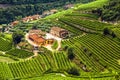 Valpolicella Italian winery and grape hills, Veneto, Italy Royalty Free Stock Photo