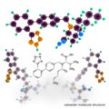 Valsartan molecule structure