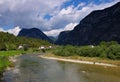 Valsugana valley in Trentino Royalty Free Stock Photo