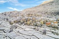 Valtellina IT - Panoramic aerial view of Sant `Anna in Sondrio Royalty Free Stock Photo