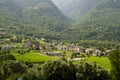 Valtellina valley landscape Royalty Free Stock Photo