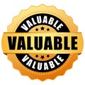 Valuable product gold seal