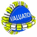 Valuation Assets Multiples Revenues Calculation Formula Sphere Royalty Free Stock Photo