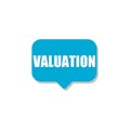 Valuation Word Company Business sign icon