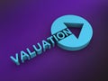 valuation word on purple