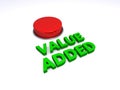 Value added button Royalty Free Stock Photo