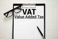 Value Added Tax VAT Finance Taxation Accounting Concept Royalty Free Stock Photo