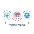 Value based decision making loop concept icon Royalty Free Stock Photo