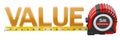 Value concept with tape measure. 3D rendering Royalty Free Stock Photo