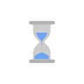 Value, hourglass, money, finance two color blue and gray icon
