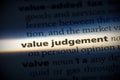 Value judgement Royalty Free Stock Photo