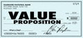 Value Proposition Check Money Selling Buying Benefits Products