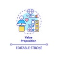 Value proposition concept icon