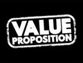 Value Proposition - full mix of benefits or economic value which it promises to deliver to the current and future customers, text