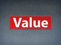 Value Red Banner Abstract Background Royalty Free Stock Photo