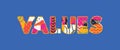 Values Concept Word Art Illustration Royalty Free Stock Photo