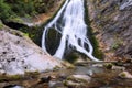 Valul Miresei waterfall in spring Royalty Free Stock Photo